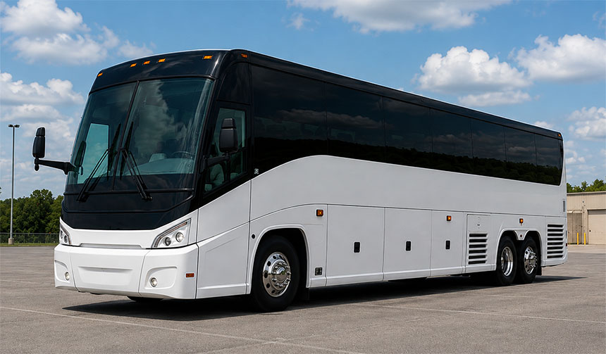 56-passenger charter bus available in Carson, CA